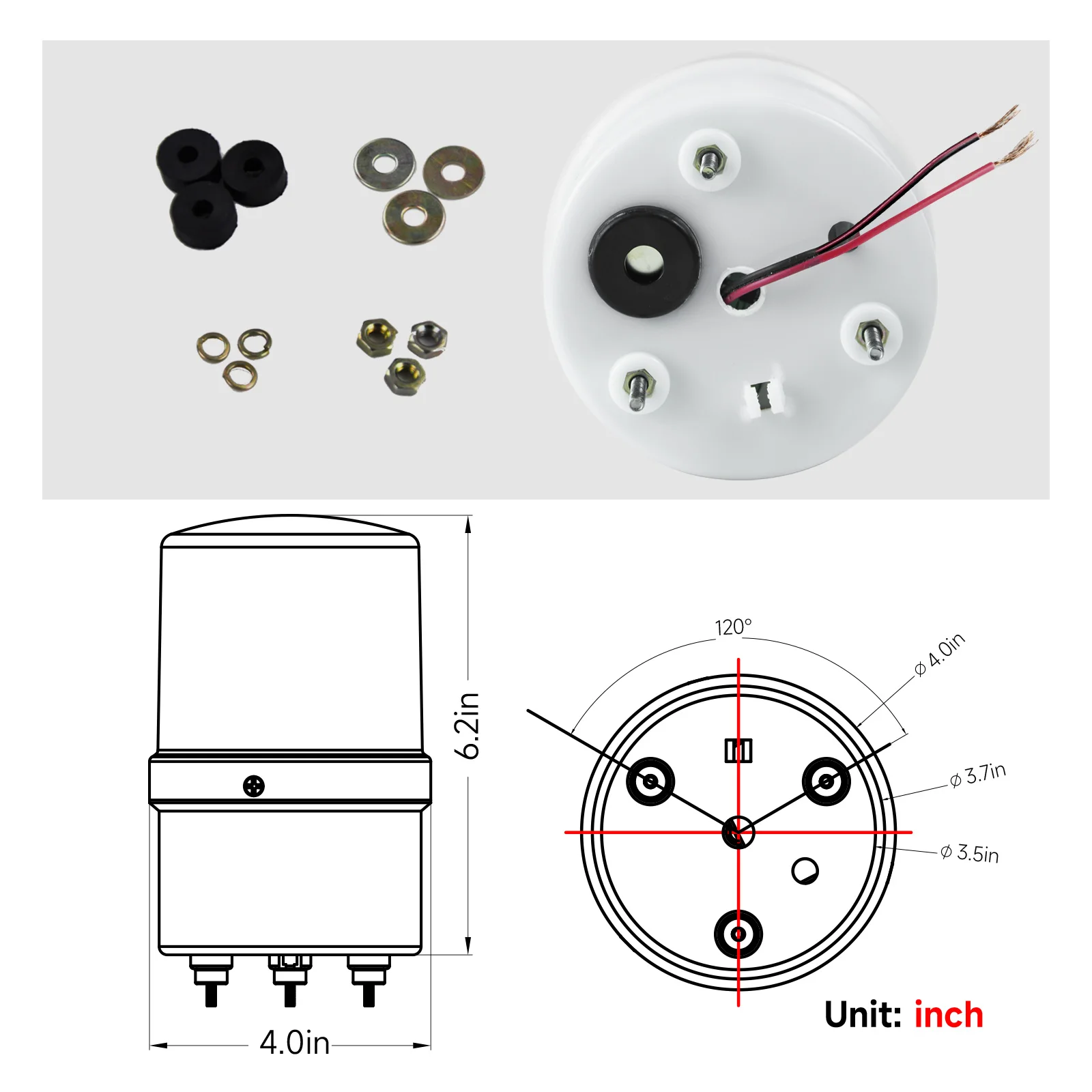 Рисунок 4 - Вращающаяся Нижняя яркая лампа