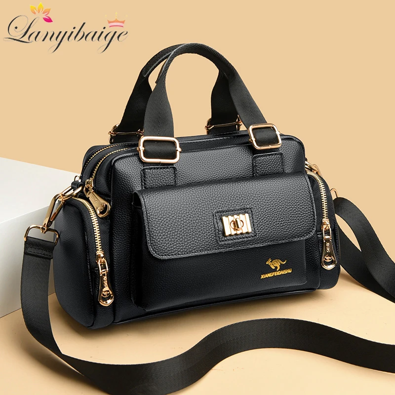 Leisure Brand Handbag High Quality Women's Shoulder Bags Fashion Designer Large Capacity Soft