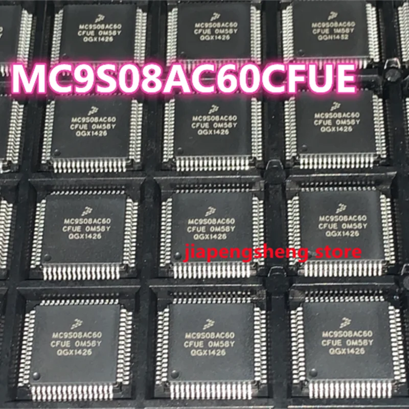 

MC9S08AC60CFUE Patch LQFP-64, 60K Flash, 8K RAM, 8-bit Microcontroller Chip, Genuine Spot, New, Original