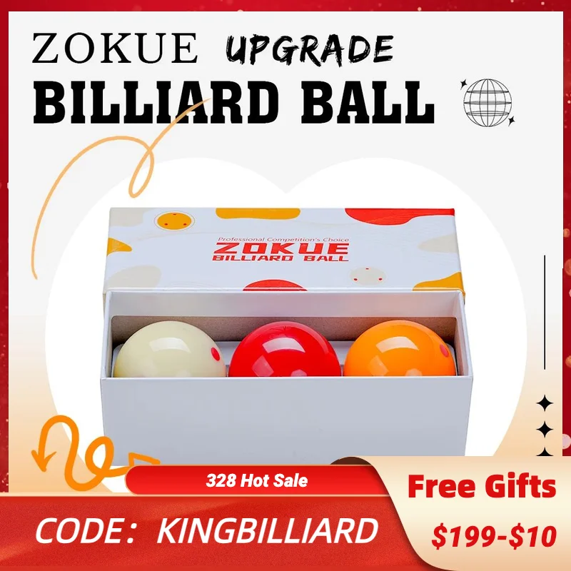 ZOKUE Carom Ball Set with 61.5 mm Complete 3 Ball Set for Beginner 3 cushion carom cue Carom Billiard Balls