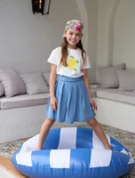 Collection AS SS2026 en denim bleu, tissu en denim de bambou de très haute qualité, vêtements assortis pour garçons, filles et famille, vêtements de tous les jours 6