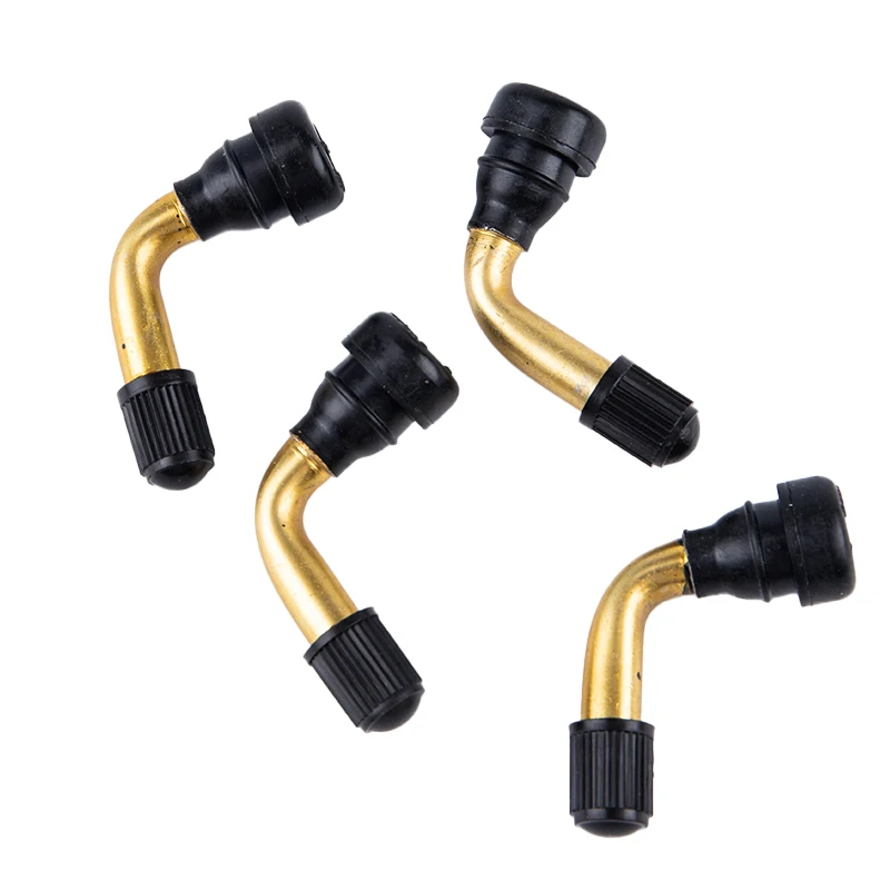 

4Pcs/set 90 Degrees Rubber Angle Valve For Tubeless Tires Nipple For Tubeless Disc Wheel Nipple (pvr40/pvr50/pvr60/pvr70)
