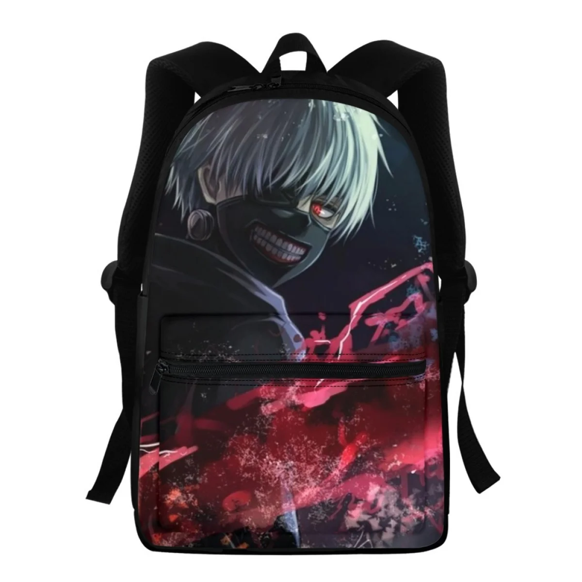 

FORUDESIGNS Japanese Anime Design Schoolbags Student Multi-functional Finishing Bag Tokyo Ghoul Printing Shoulder Backpacks