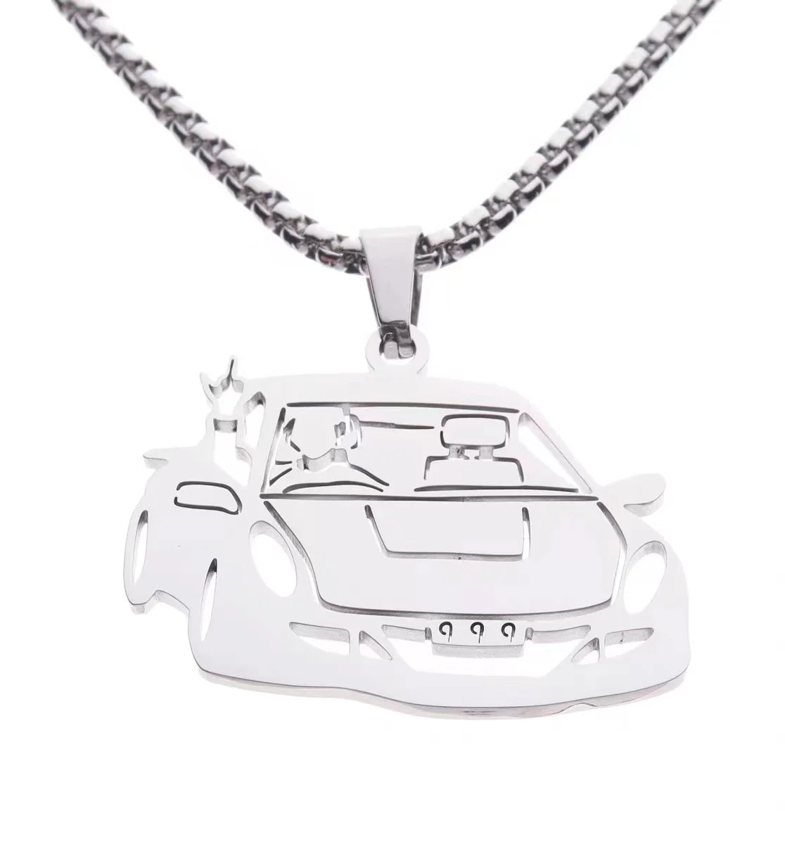 Juice Goodbye Good Riddance Hip Hop Personality Pendant Necklace Trend Men's and Women's Jewelry Accessories 4