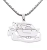 Juice Goodbye Good Riddance Hip Hop Personality Pendant Necklace Trend Men's and Women's Jewelry Accessories 4