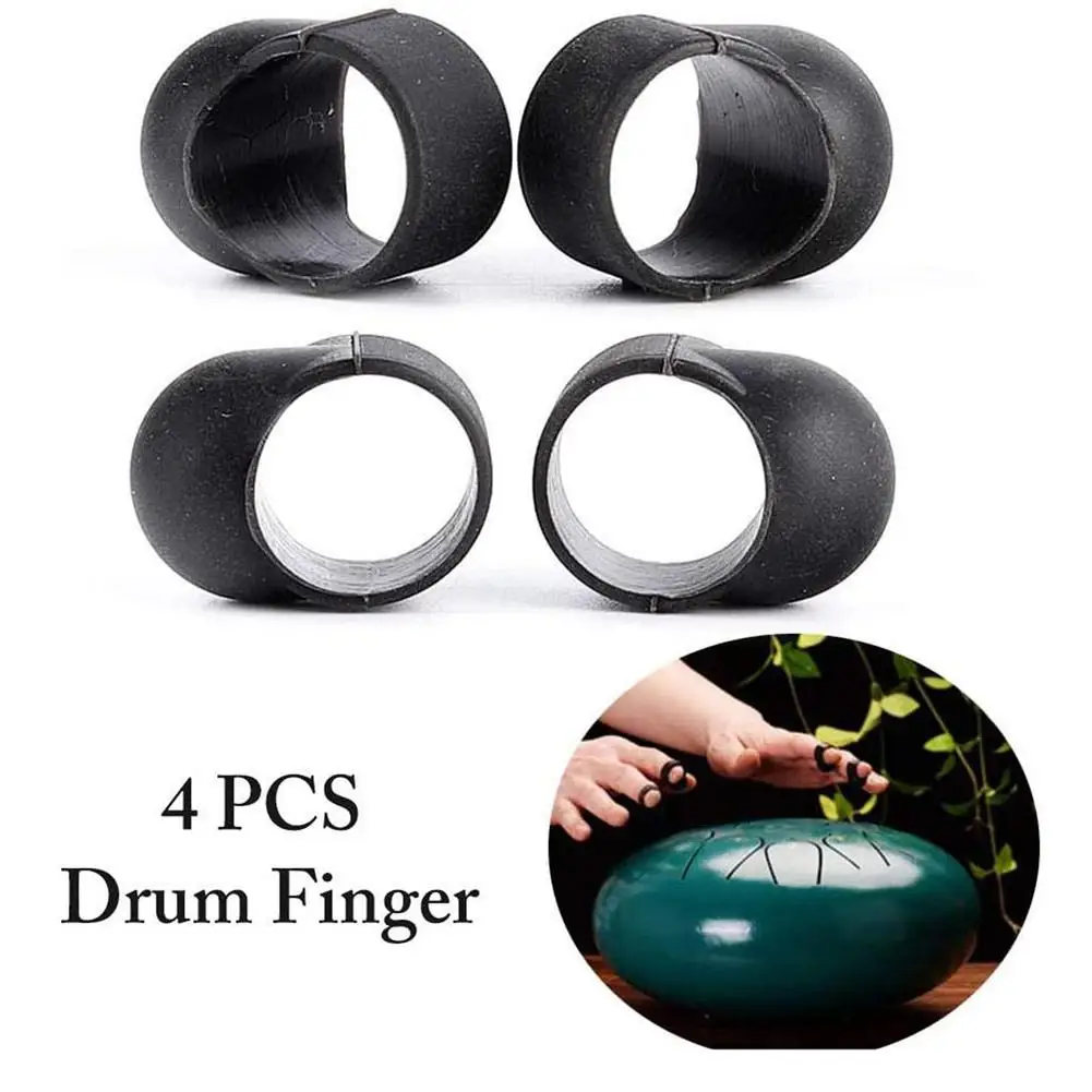 4Pcs/set Finger Sleeve for Steel Tongue Drum Painless Cover Knocking Playing Percussion Drum Accessories Hot