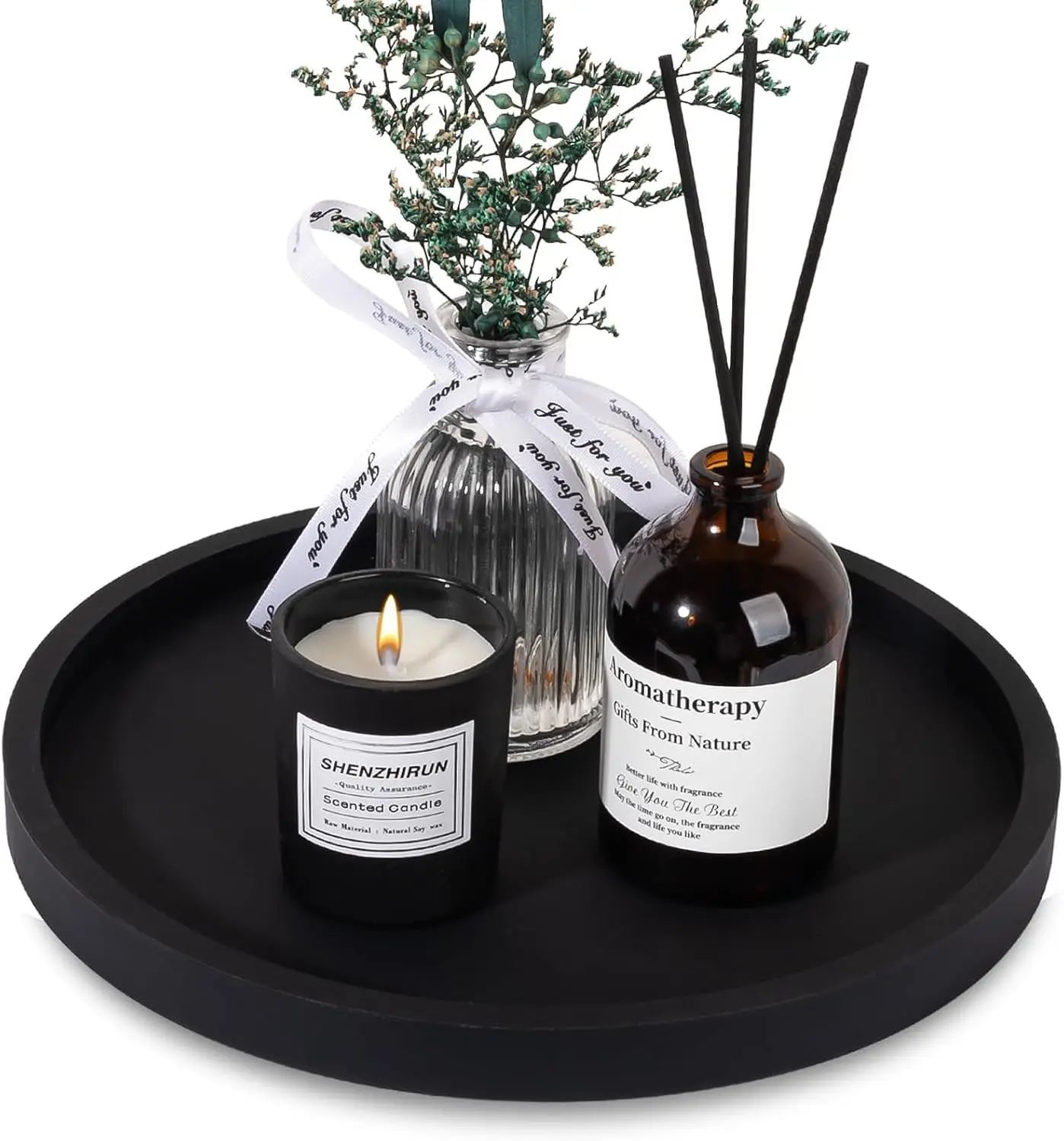 Elegant Silicone Vanity Tray - Decorative Organizer for Bathroom, Kitchen, or Coffee Table Decor