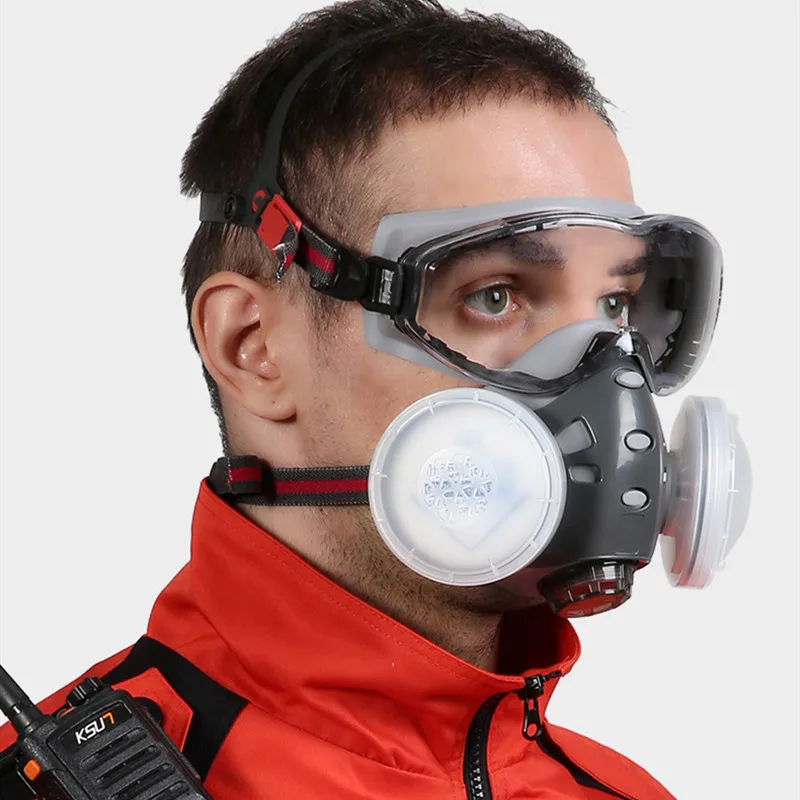 Dust Mask With Filter Cottons Protection Mask For Decoration Smog Particulate Matter Chemical Respirator images - 6
