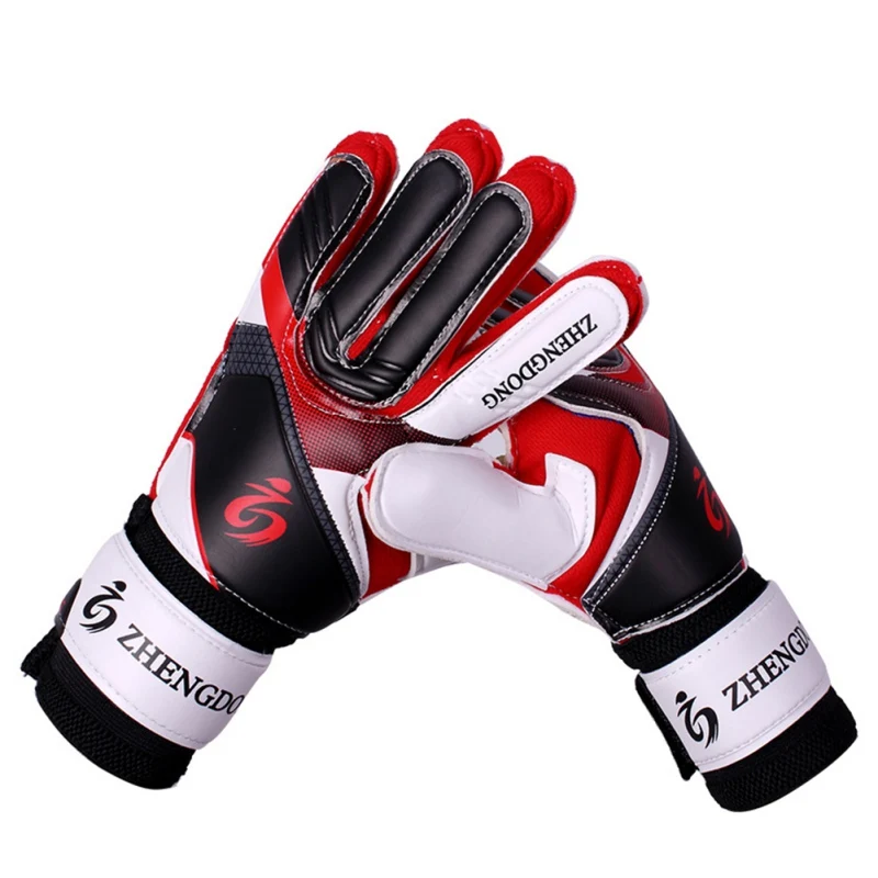 Kids Adults Finger Protection Goal Thickened Latex Football Gloves Professional Soccer Goalkeeper Gloves