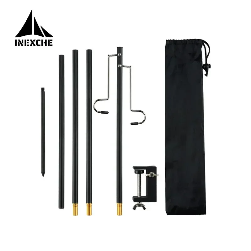 Detachable Aluminum Alloy Camping Lantern Lamp Hanger Portable Ultralight Light Holder Outdoor Table Hanging Fixing Stand Set lantern hanger lantern holder