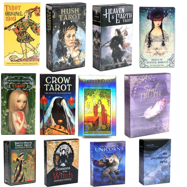 Coleção Especial de Tarôs e Oráculos - Escolha entre 12 Modelos Místicos e Artísticos (78 Cartas)