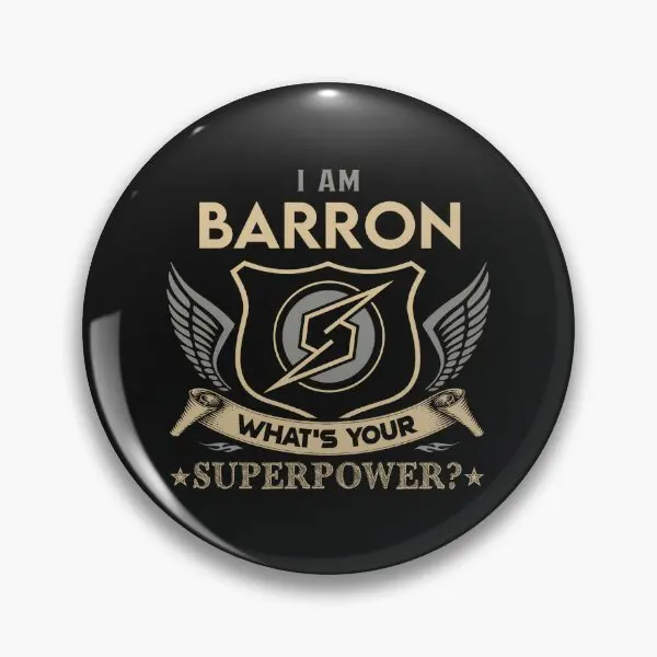 

Barron Name Barron Superpower Pin Soft Button Pin Cartoon Decor Women Metal Gift Clothes Badge Funny Jewelry Creative Lapel Pin