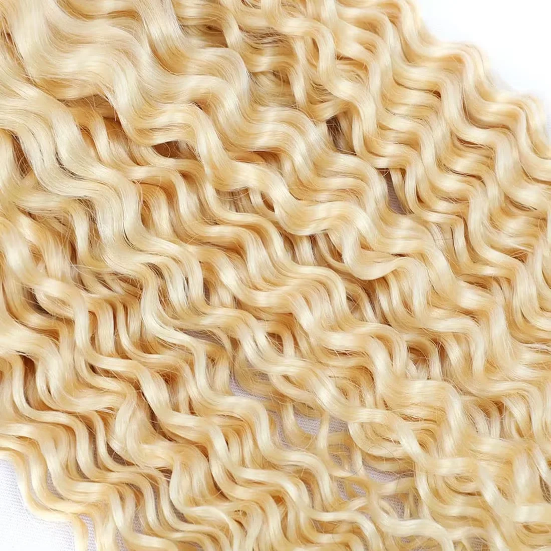 613 Blonde Deep Wave Vietnamese Curly Human Hair Bundles 28 30 32 Inch 1 2 3 Bundle Deals 100% Virgin Remy Hair Weave Extensions 4