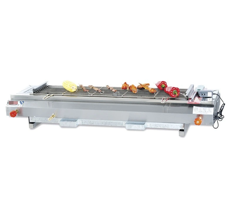 Gas Grill GB 220 Multi Function Barbecue Machine For Lamb Skewers Corn Charcoal Free Outdoor Cooking Equipment