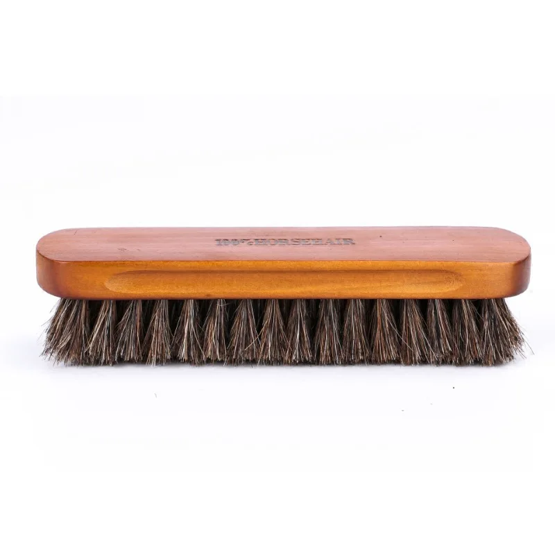 Large Horsehair Horse Bristle Brush Multi-Purpose Cleaning Shoe Polish Polishing and Waxing Universal Use 4
