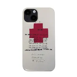 Vintage Red Cross Art Anti - Drop Phone Case - Stylish and Durable Cover - iPhone 13 (A01)
