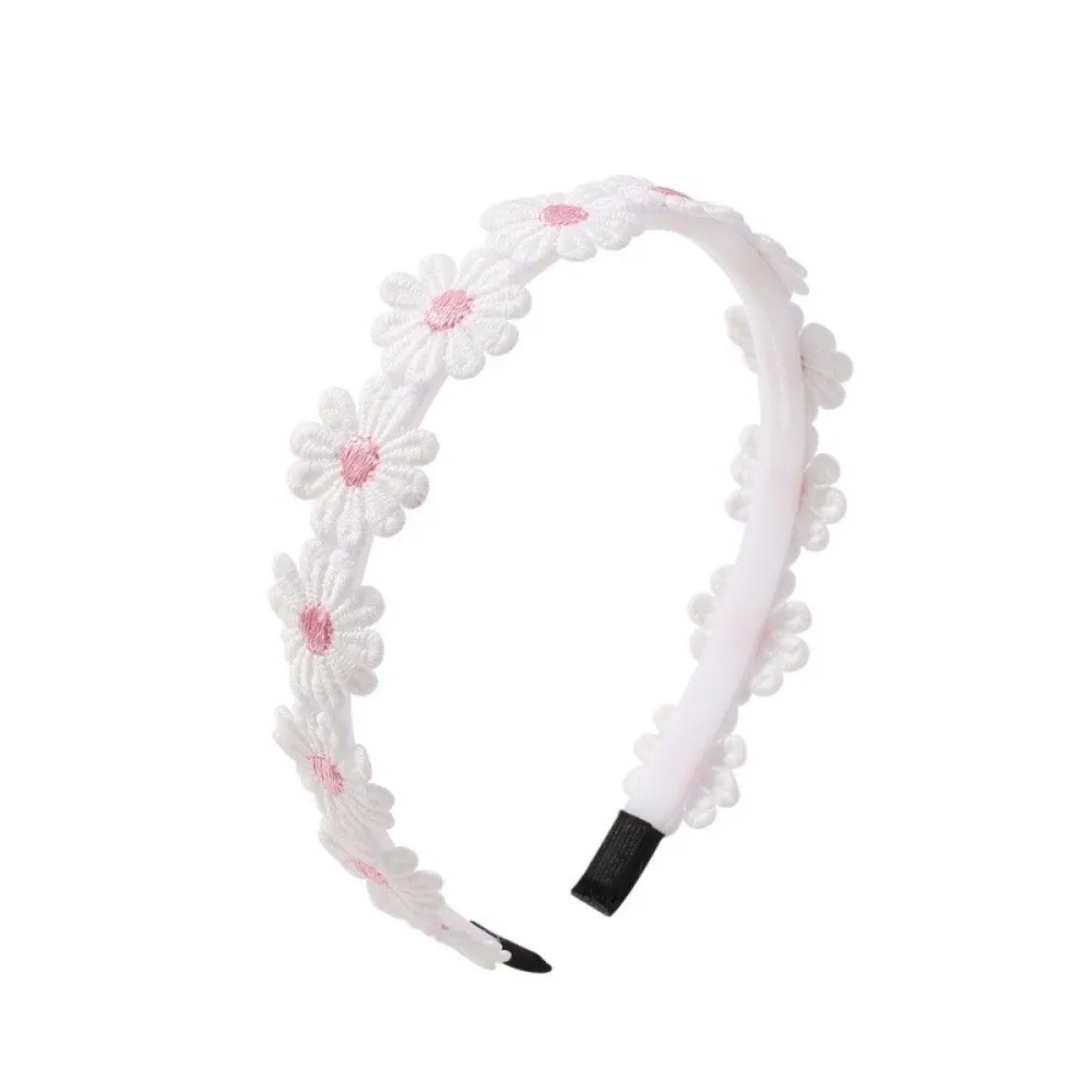 Girls Polyester Flower Headband for Birthday Party
