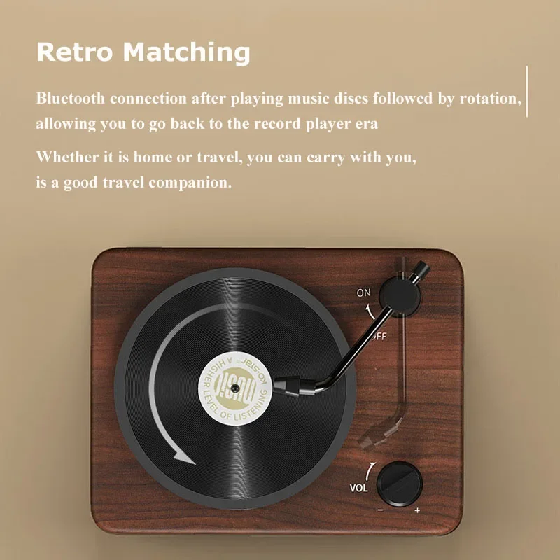 アトミックビニールの記録プレーヤー,Bluetoothスピーカー,革新