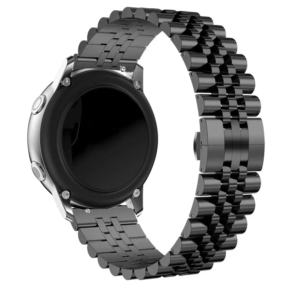 Curved Metal Stainless Steel Bracelet, 20mm 22mm Strap