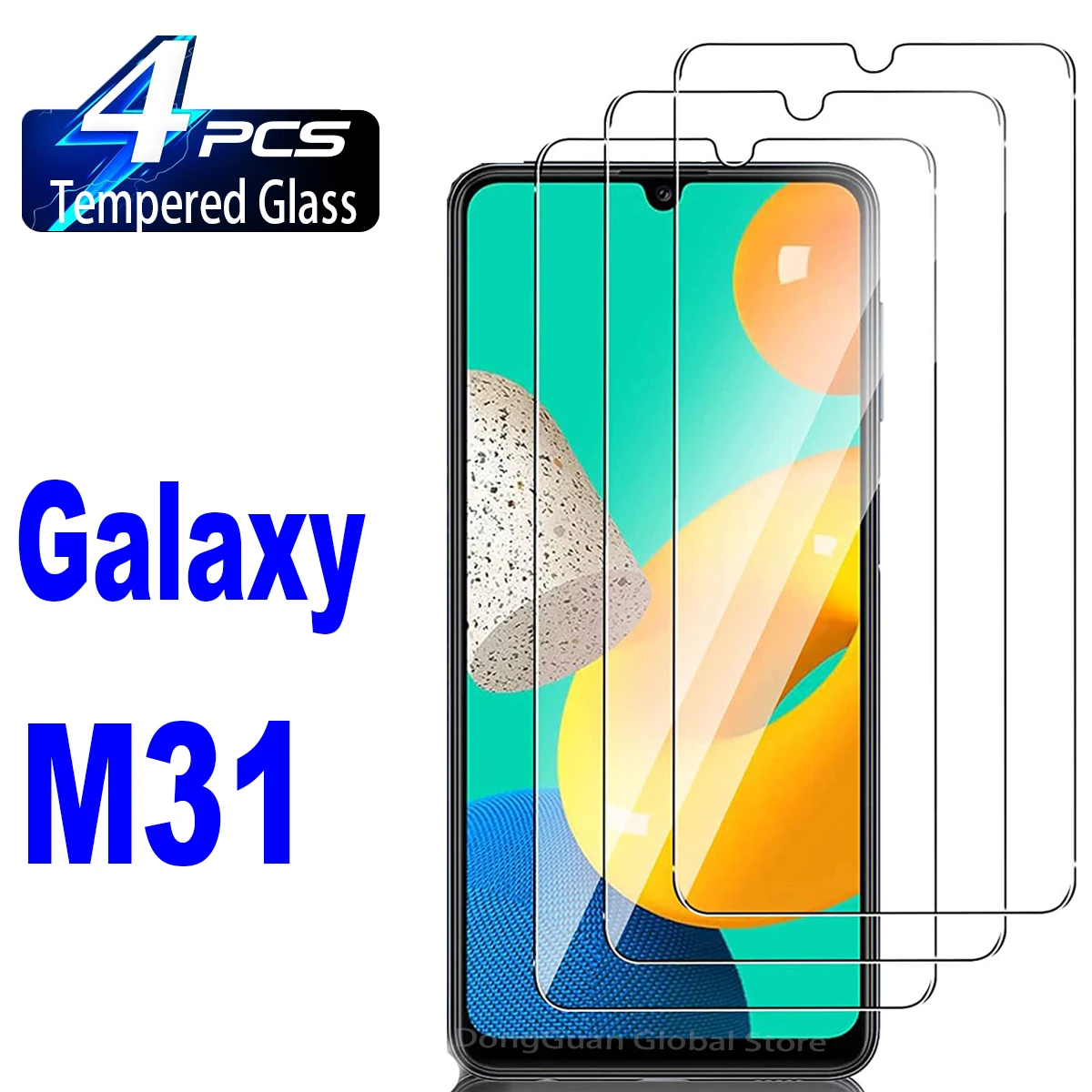 

2/4Pcs Tempered Glass For Samsung Galaxy M31s M31 Prime Screen Protector Glass Film