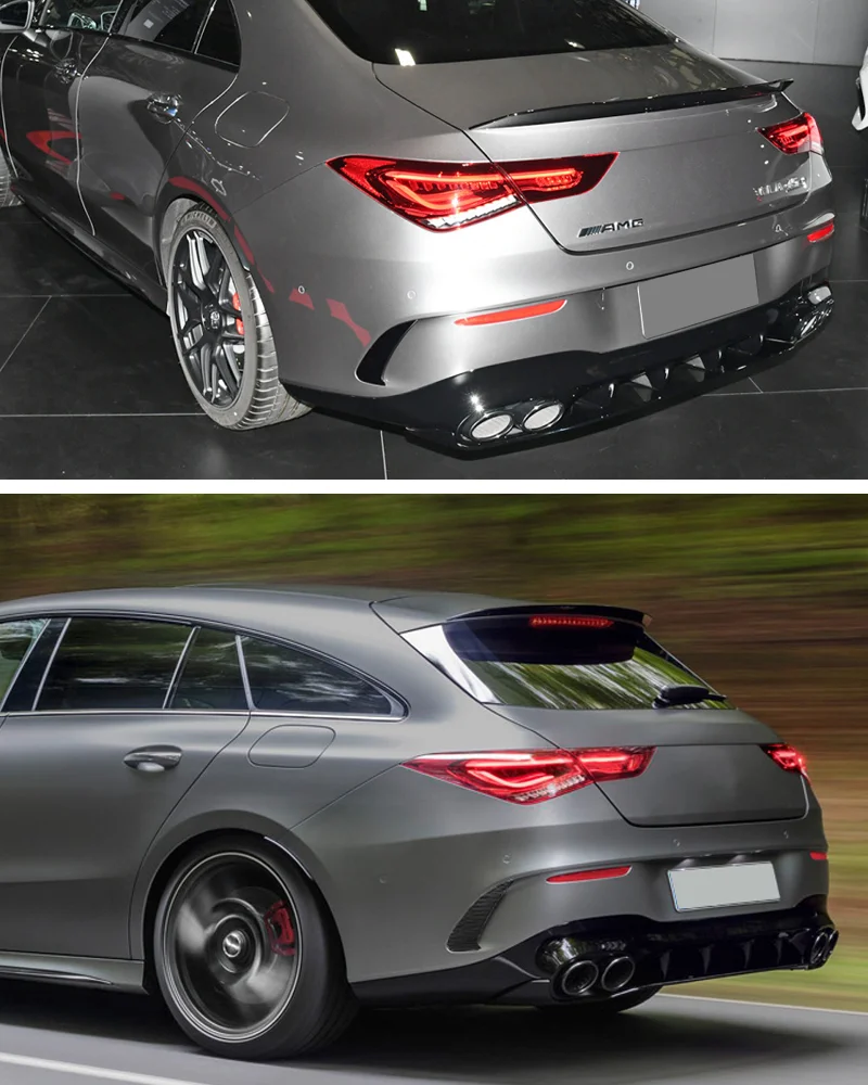 Fit Für Mercedes-Benz Zubehör CLA C Klasse C118 CLA180 CLA35 CLA45 CLA200 CLA250 2020 + Hinten stoßstange Seite Canards Splitter – Detail 5