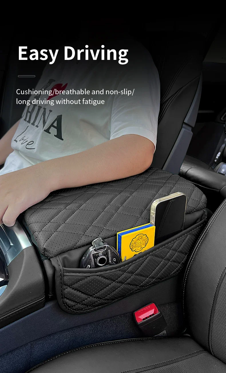 Car Armrest Cushion Cover Center Console Armrest Protector Pad For BMW F10 G11 X5 G05 X6 X7 G07 5 Series G30 G32 6GT Accessories