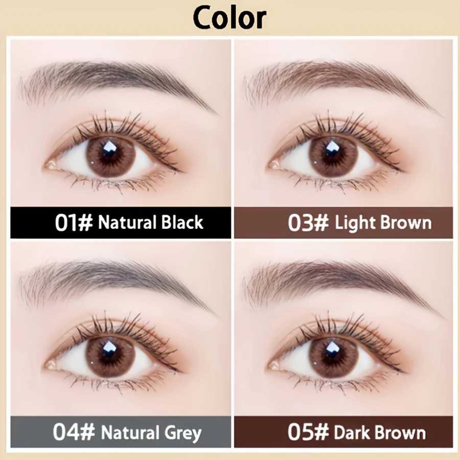 Double headed eyebrow pencil, extremely fine, waterproof, sweat resistant, and long-lasting 3