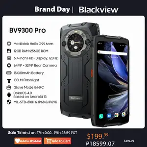 World Premiere] Blackview BV9300 PRO Rugged Smartphone Helio G99 Android 13  Mobile Phone 8GB 12GB RAM, Dual Display Cellphones - AliExpress