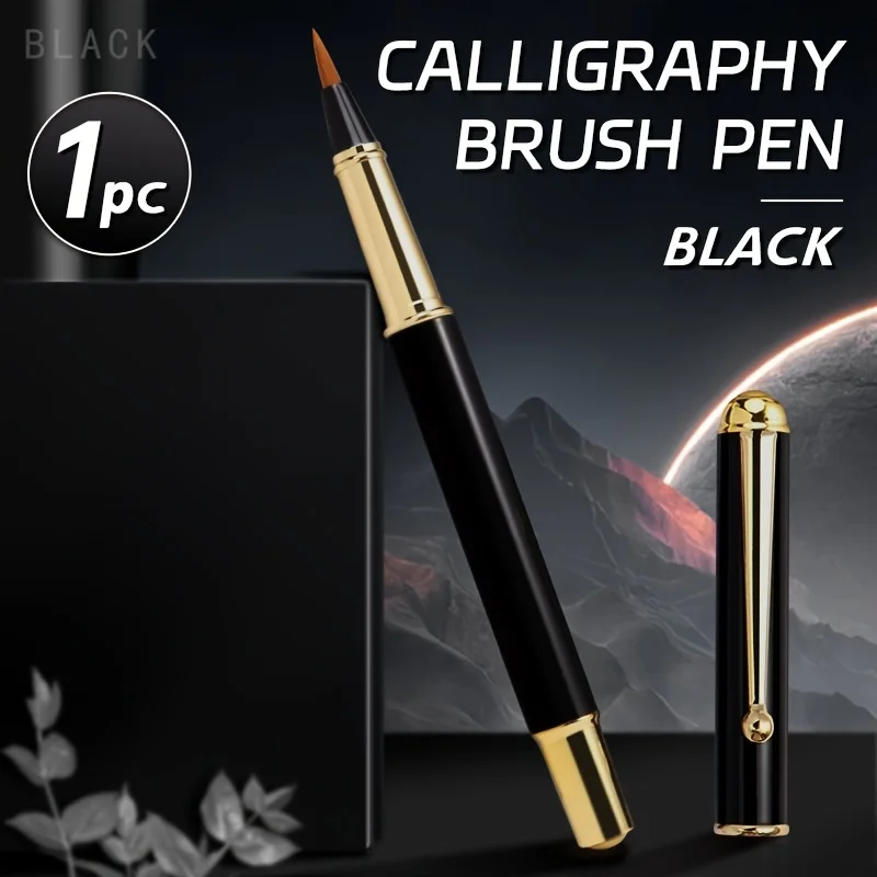 Refillable Fine Tip Calligraphy Brush Pen for Hand Lettering and Art Journaling