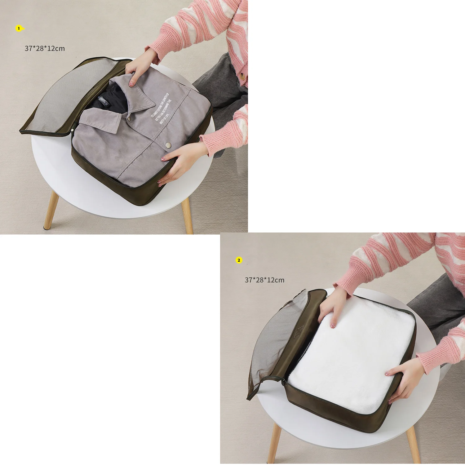 7-Piece Lightweight Travel Packing Cube and Organizer Set