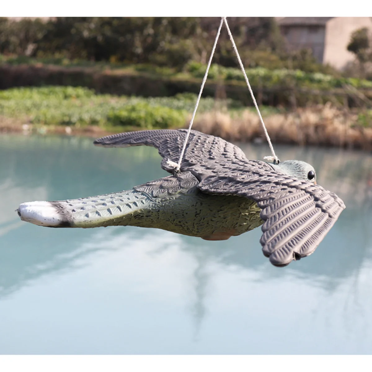

Simulation Bird Sculpture Plastic Fierce Bird Toy Hunting Bait Bird Plastic Lifelike Figurines Animals Decor for Garden Farm