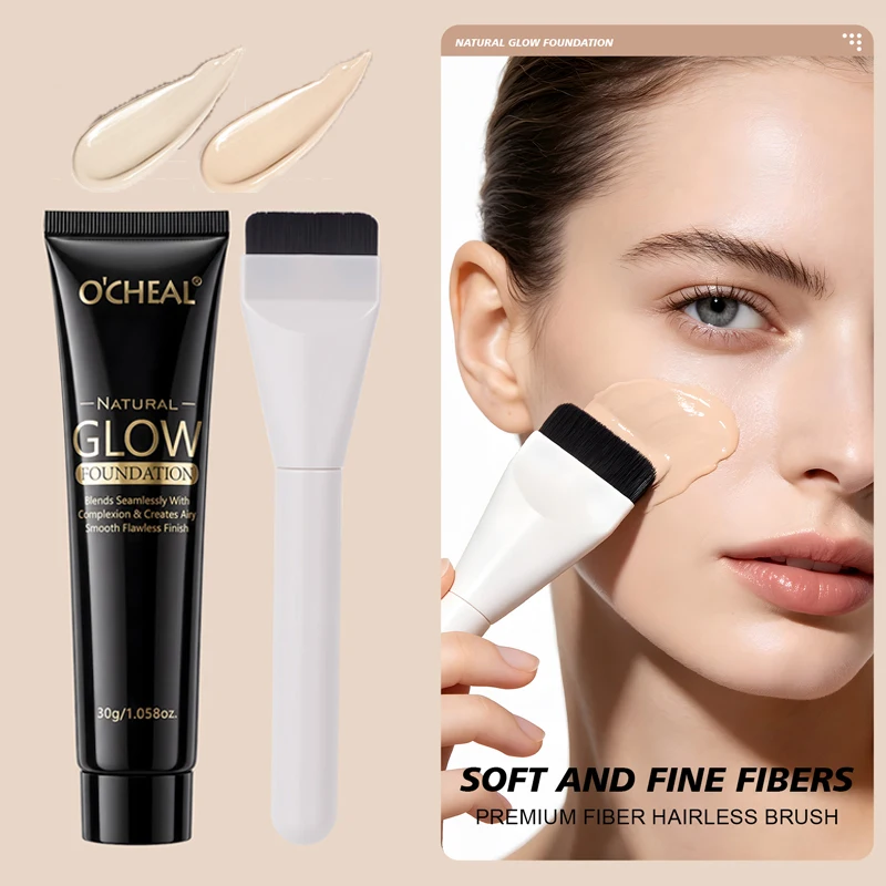 Water Lustrous Liquid Foundation, Waterproof and Sweat Resistant, Durable Formula, lightweight Fit, Create a Natural Foundation