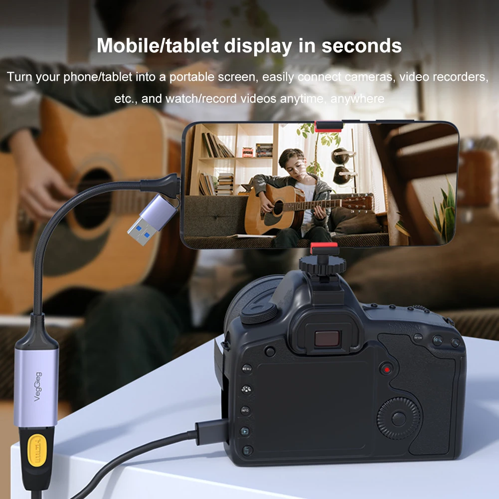  ׷ ڵ HDMI ȣȯ USB C Ÿ ˷̴ ձ  ī޶ , MS2130 4K1080P, PS ġ ̺ ī޶