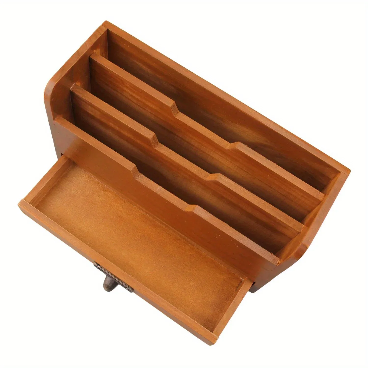 Vintage Wooden Desktop Storage Box