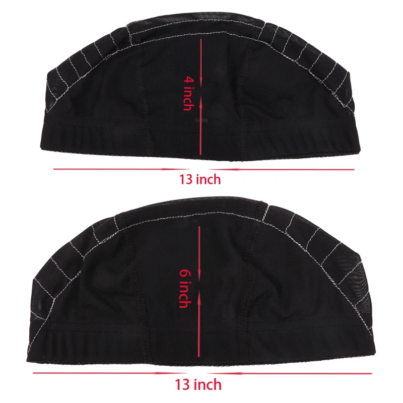 Gratis Maat Mesh Pruik Cap Met Elastische Band Voor Pruik Maken Pruik Cap Met Richtlijn Kaart Voor Beginner Haarnetje Voor Het Maken Van 4*4 Lace Pruiken