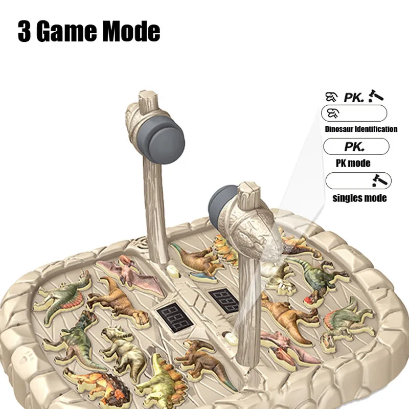 Dinossauro 3d whack-a-mole brinquedos educação precoce educacional