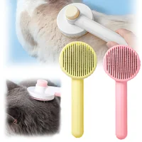 Cat Comb Hair Pet Hair Removal Comb Pet Button Beauty Brush Pet Grooming Brush Pet Grooming Tools Pet Self-cleaning Needle Comb 1