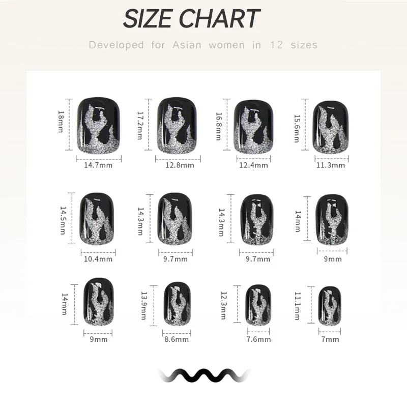 24pcs/box Fake Nails Press on Short Reusable with Designs Set French Artificial Pink False Tipsy Stick-on Nails Tips Art