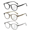 New Retro Progressive Multifocal Round Reading Glasses Far and Near Dual-purpose Presbyopia Glasses Anti Blue Light Eyewear 3