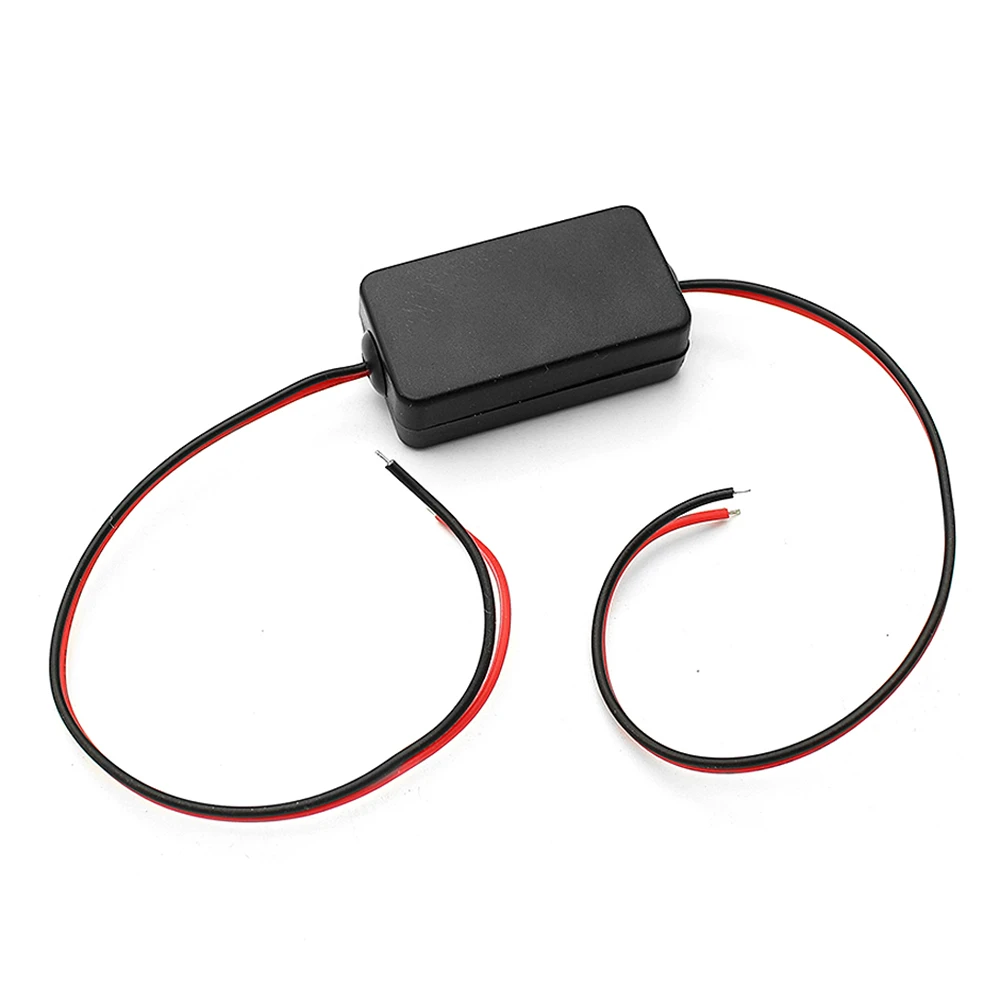 자동차 후면보기 정류기, 백업 용 12V DC 전원 릴레이 커패시터 필터 커넥터 자동 자동차 카메라 필터 리플 스플래시 해결