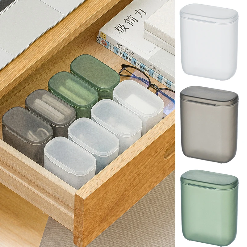 

Portable Data Cable Storage Box Travel Mini Wire Headphone Charger Storage Container Dustproof Jewelry Coin Digital Organizer