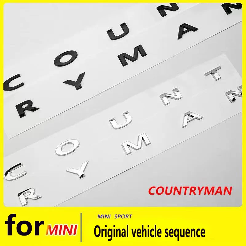 1PCS 3D Metal ALL4 Emblem Sticker For MINI R60 R61 F60 F54 F55 F56 Cooper S Countryman CLUBMAN Car Trunk Fender Decal