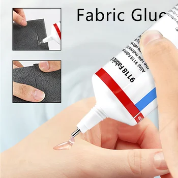 Fabric Glue Clear DIY Cloth Fibre Adhesive Strong Glue Multipurpose Industrial Repair Adhesive For Jewellery Crafts Leather Bag
