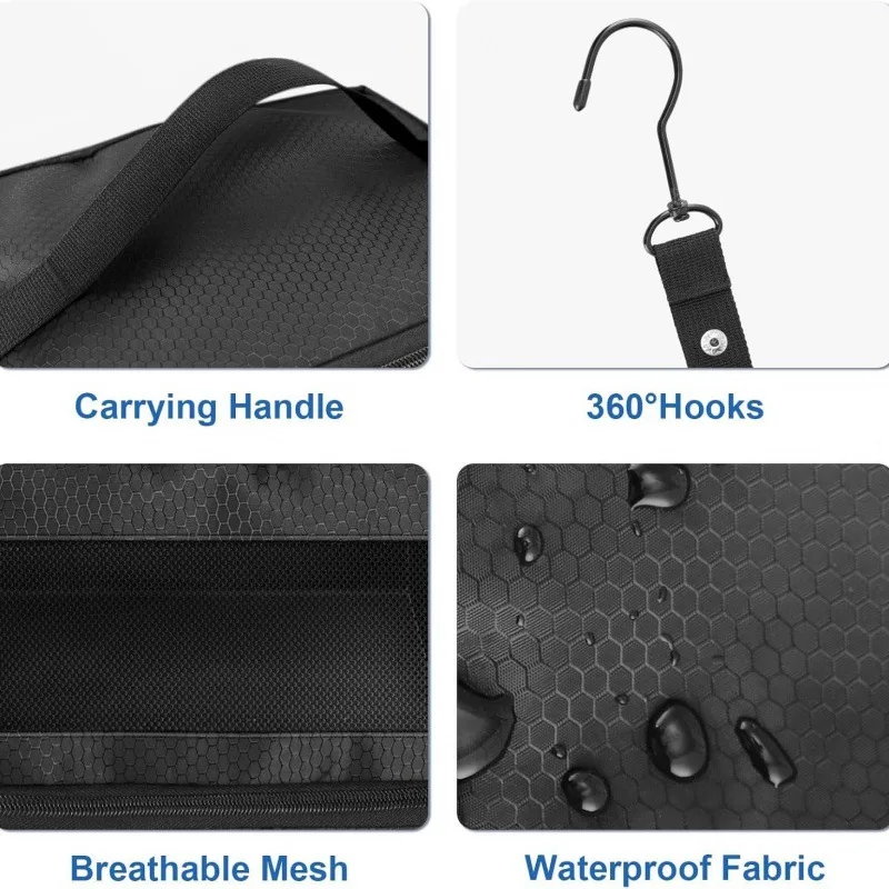 Large capacity foldable multifunctional clothing storage bag, wardrobe hanging clothing storage bag, multi-layer storage 3