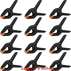 Heavy Duty Photography Background Clamps - Secure Your Backdrop with Ease (6 INCH 12 PCS)