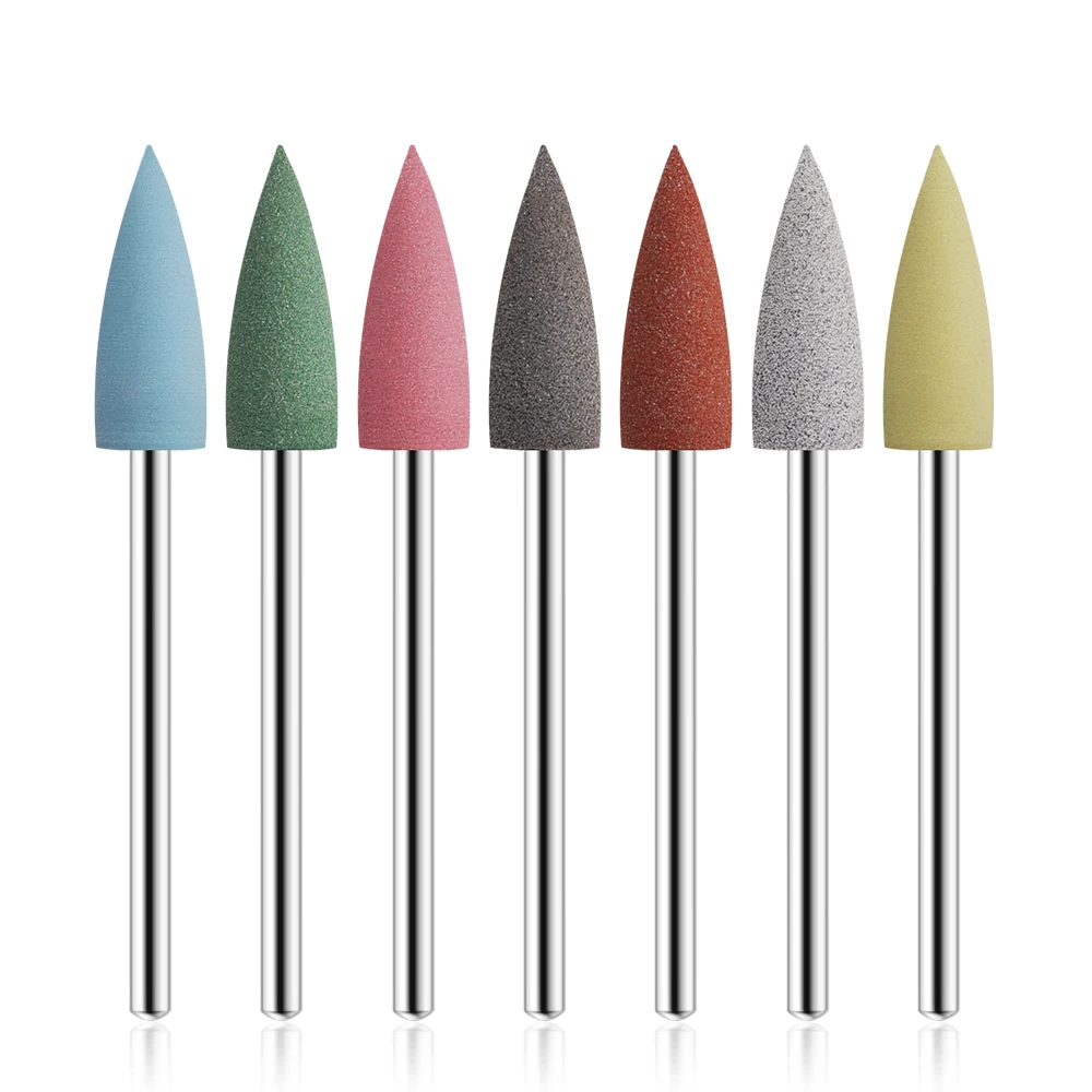 Rubber Nail Drill Bit Electric Nail Files Pedicure Manicure Milling Cutter Silicone Polishing Buffer Polisher Grinder Cuticle 5