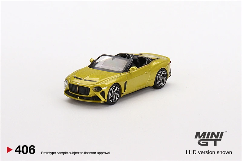 

MINI GT 1:64 Mulliner bacпри желтом пламени LHD литая модель автомобиля