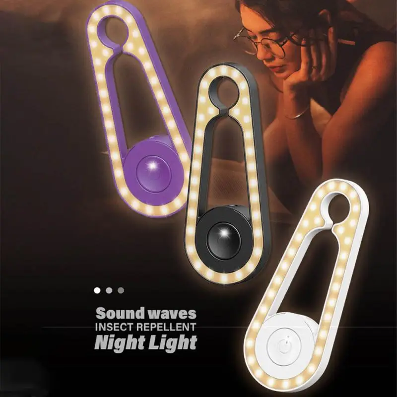LED 모기 램프, 따뜻한 어쿠스틱 웨이브, 휴대용 지능형 가정용 모기 벌레 액세서리, 모기 제거기, 1  6 개