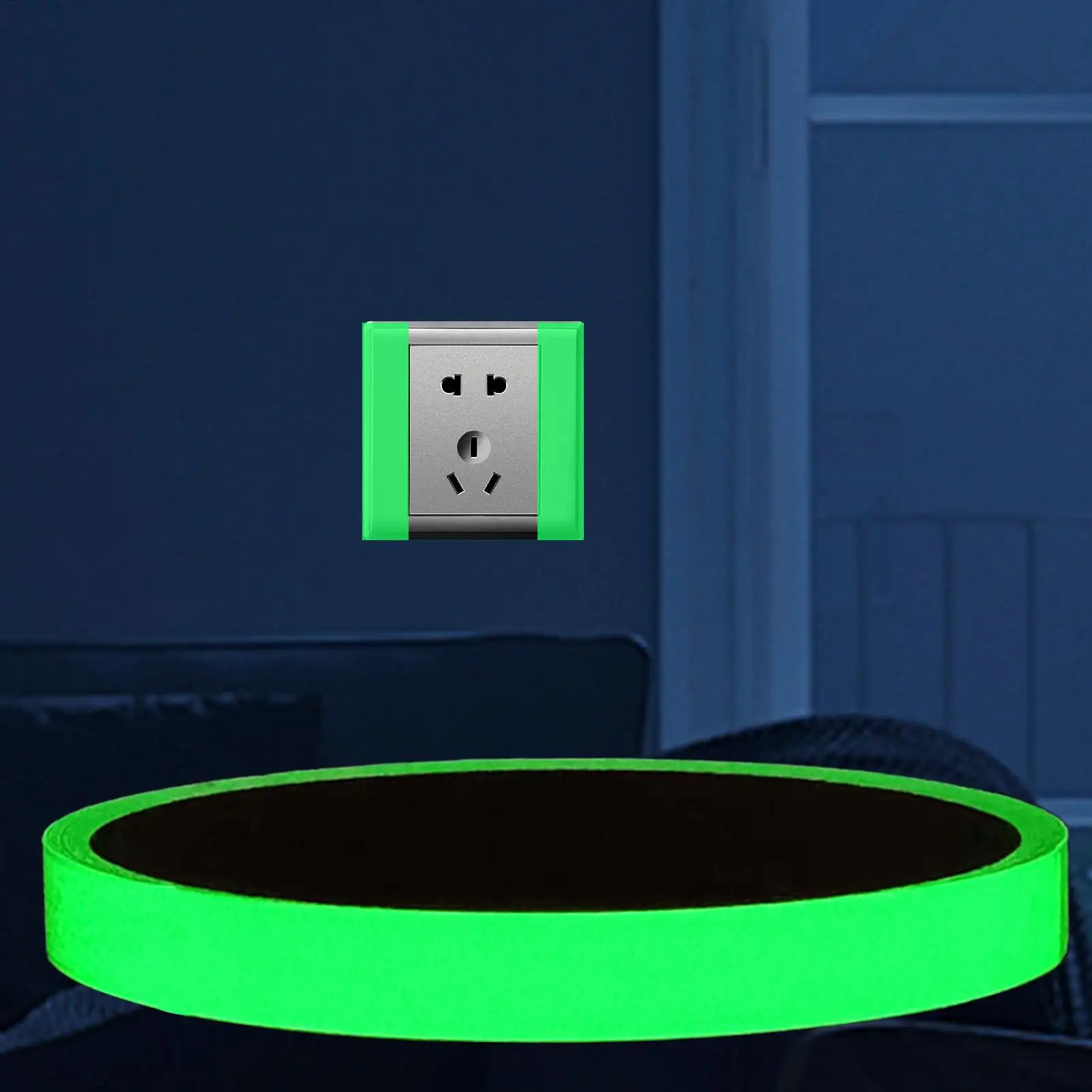 9.84ft Luminous Tape Self-adhesive Glow In The Dark Safety Stage stairs Sticker Emergency Warning Fluorescent Sign Glow Tape