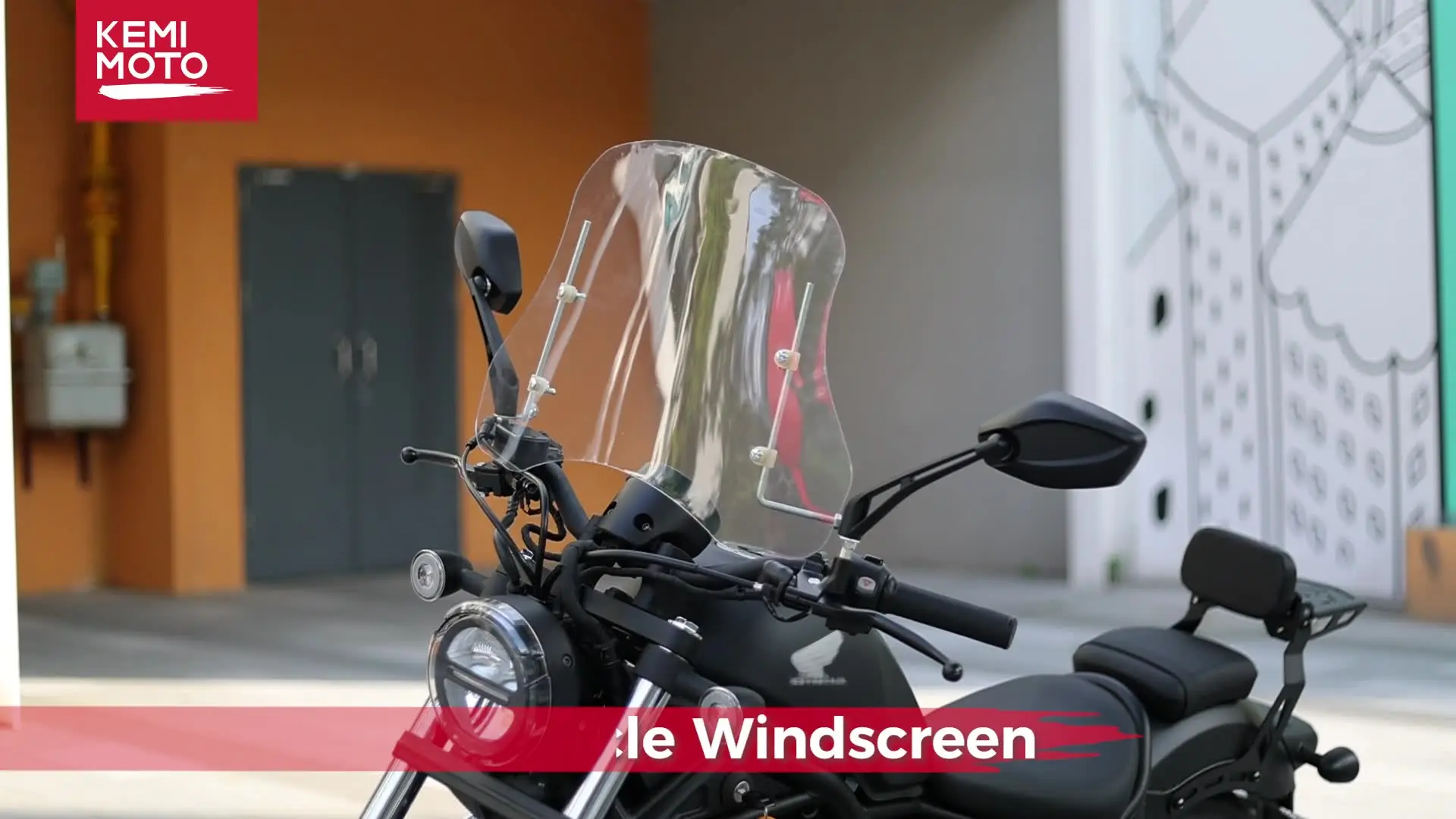 thumbnail image 2 of Motorcycle Adjustable Windshields Extension Windsc... - Vicedeal 2 of 11